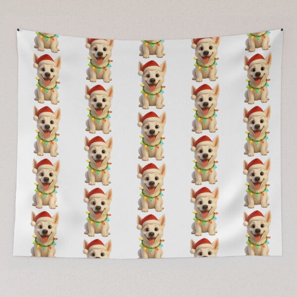 Item preview, Christmas White German Shepherd Dog designed and sold by Sillytoe.