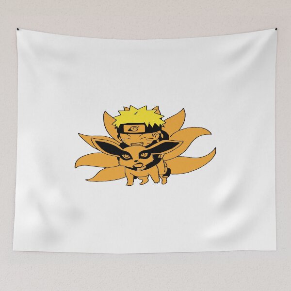 Item preview, Tiny Tailed Beast Kurama WIith His Friend (illustration) designed and sold by mohammeDRT.