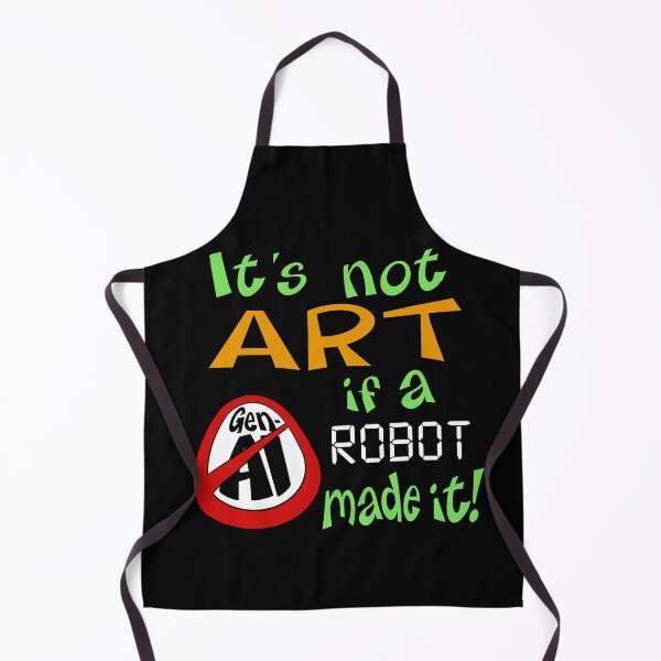 Item preview, It's Not Art if a Robot Made it (Anti-Gen-AI) designed and sold by Chumpmonkey Art.