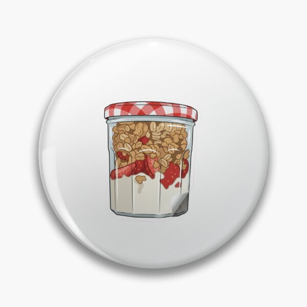 Item preview, Yogurt Granola Strawberry Jar Aesthetic Art designed and sold by rissershop.