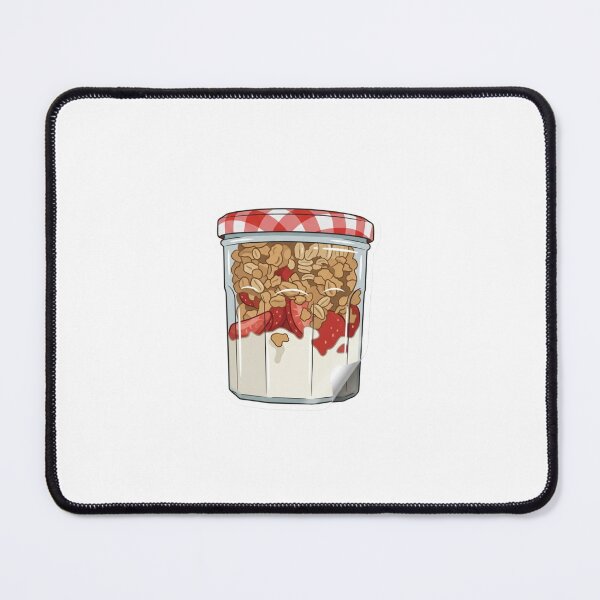 Item preview, Yogurt Granola Strawberry Jar Aesthetic Art designed and sold by rissershop.