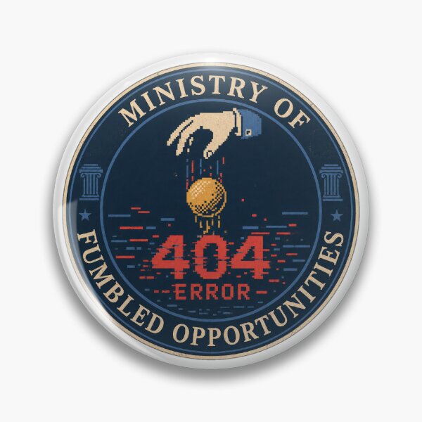 Item preview, Ministry of Fumbled Opportunities - Retro Pixel Art Glitch 404 Error Design designed and sold by DesignerSator.