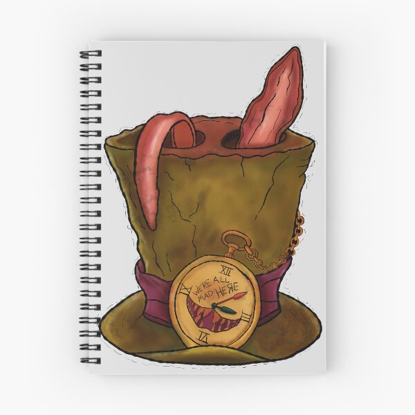 Item preview, Were All Mad Here Creepy Wonderland Hat Dark Fantasy Design designed and sold by FreakyTreasures.