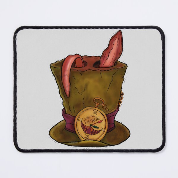 Item preview, Were All Mad Here Creepy Wonderland Hat Dark Fantasy Design designed and sold by FreakyTreasures.