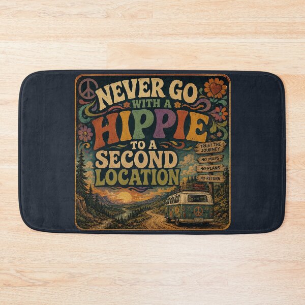 Item preview, Never Go With a Hippie to a Second Location designed and sold by ChickenFund.