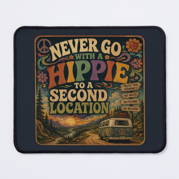 Item preview, Never Go With a Hippie to a Second Location designed and sold by ChickenFund.