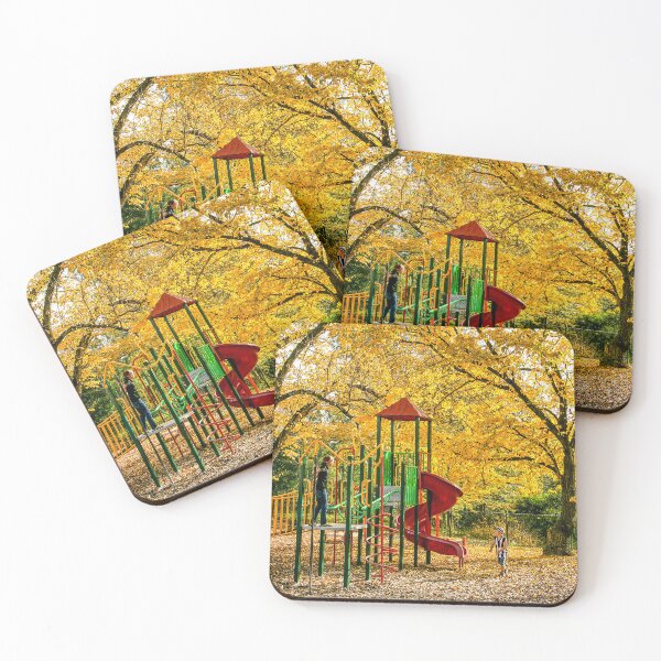 Item preview, Autumn at Queens Park, Healesville | Yarra Valley, Victoria - Red Orange Autumn Foliage Landscape Art designed and sold by Ross.A.Campbell.
