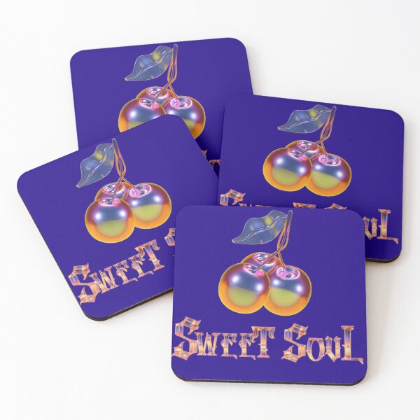 Item preview, Sweet Soul Holographic Chrome Cherries Y2K Art designed and sold by Rawafi Art Studio.