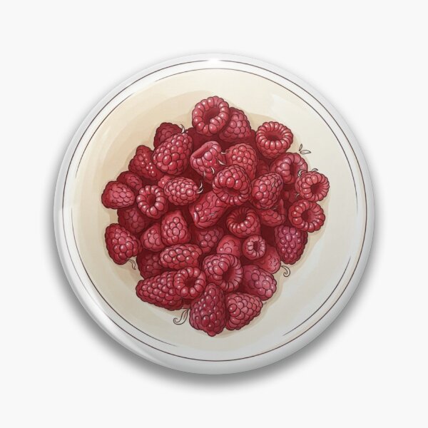 Item preview, Fresh Raspberry Bowl Fruit Aesthetic Sticker designed and sold by rissershop.