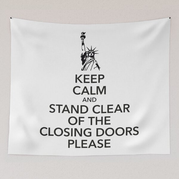 Item preview, keep calm Metro Announcement New York City NYC USA designed and sold by Helen-Storm.