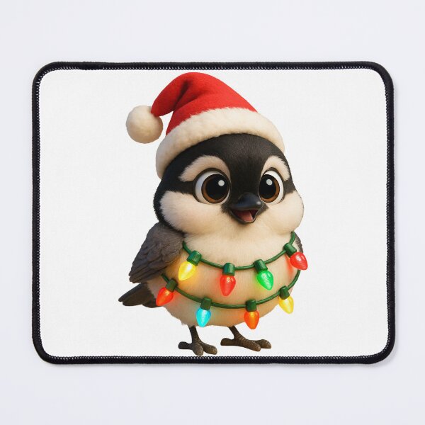 Item preview, Christmas Black-Capped Chickadee designed and sold by Sillytoe.