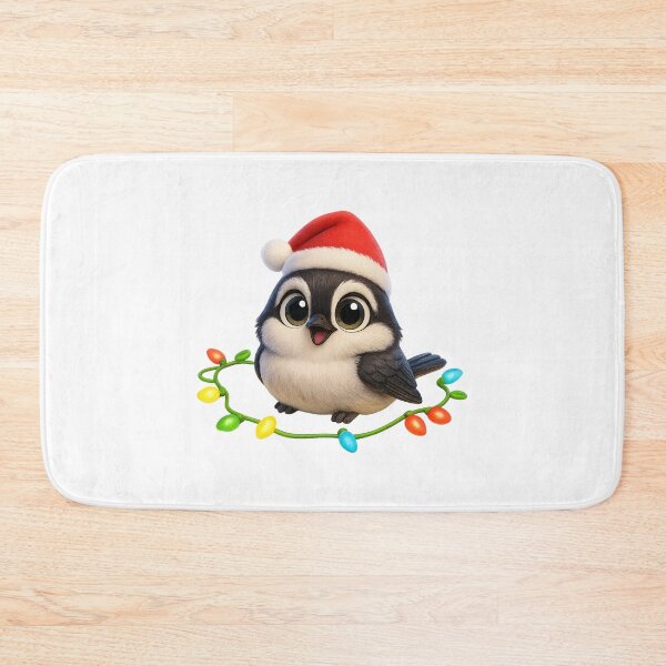 Item preview, Christmas Blackpoll Warbler designed and sold by Sillytoe.
