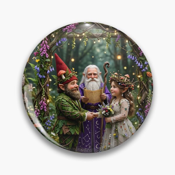 Item preview, Gnome Wedding designed and sold by KilgoreCreates.