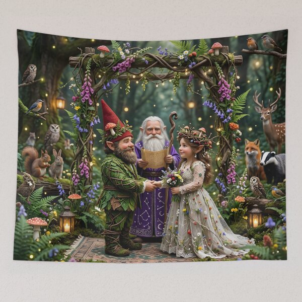 Item preview, Gnome Wedding designed and sold by KilgoreCreates.
