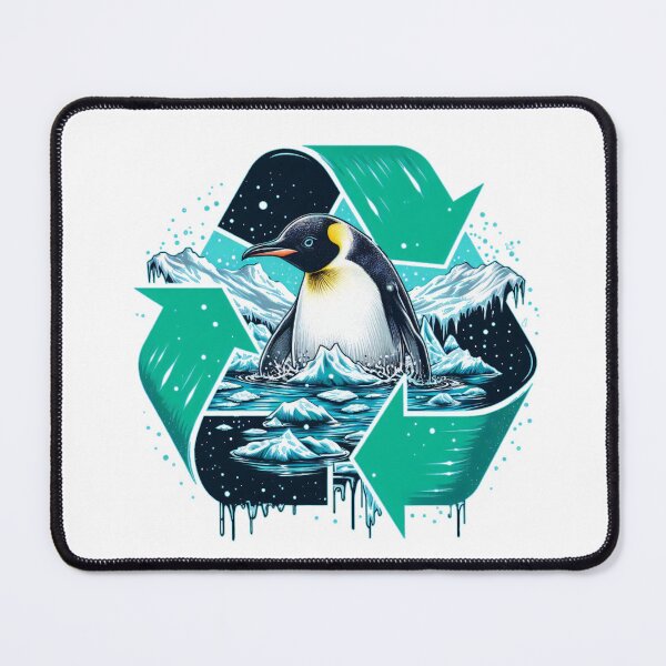Item preview, Galapagos Penguin Recycle Design — Ocean Conservation Wildlife Art, Climate Change Endangered Animal designed and sold by BeaverFriends.