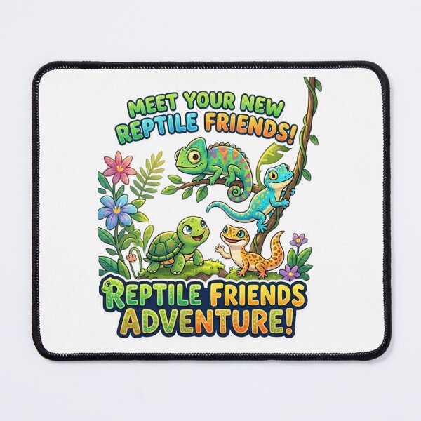 Item preview, Cute Reptile Friends Adventure: Chameleon, Gecko & Turtle Pals designed and sold by Wear Sculpt.