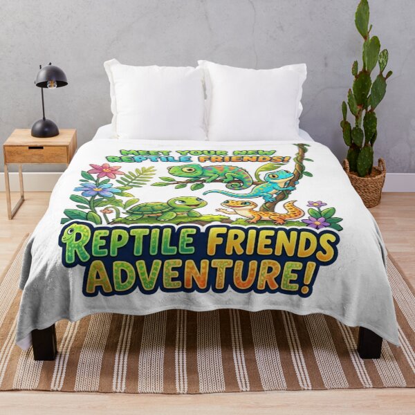 Item preview, Cute Reptile Friends Adventure: Chameleon, Gecko & Turtle Pals  designed and sold by Wear Sculpt.