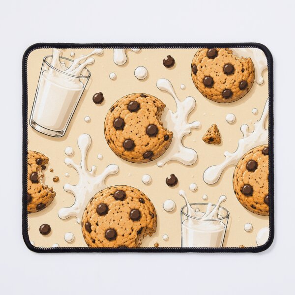 Item preview, Cookies & Milk Pattern designed and sold by ezsketch25.