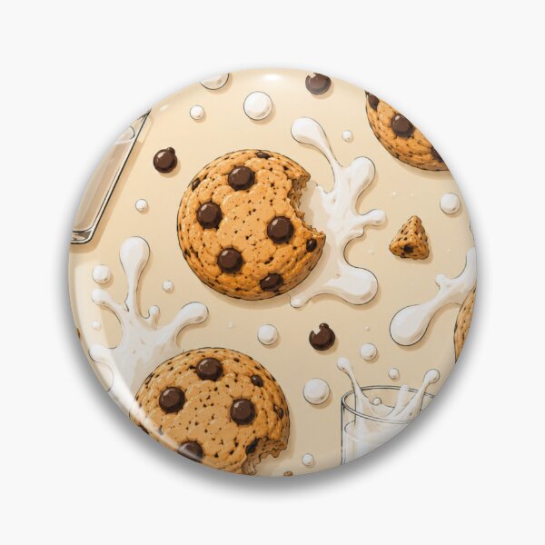 Item preview, Cookies & Milk Pattern designed and sold by ezsketch25.