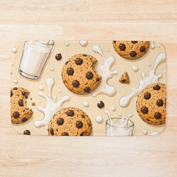 Item preview, Cookies & Milk Pattern designed and sold by ezsketch25.