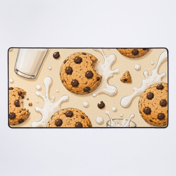 Item preview, Cookies & Milk Pattern designed and sold by ezsketch25.