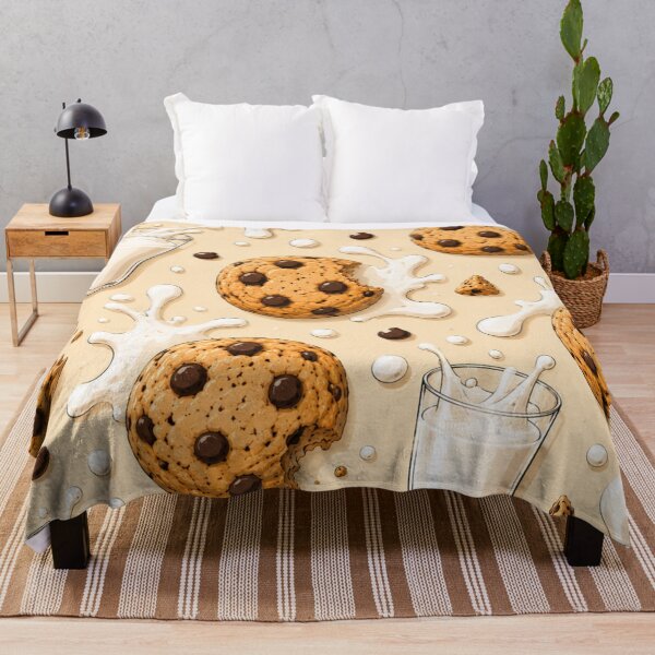 Item preview, Cookies & Milk Pattern designed and sold by ezsketch25.