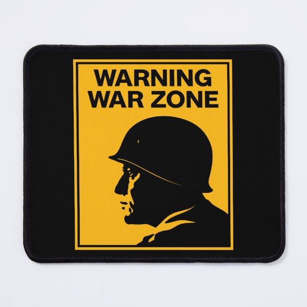 Item preview, Warning - War Zone designed and sold by StudioRedKoala.