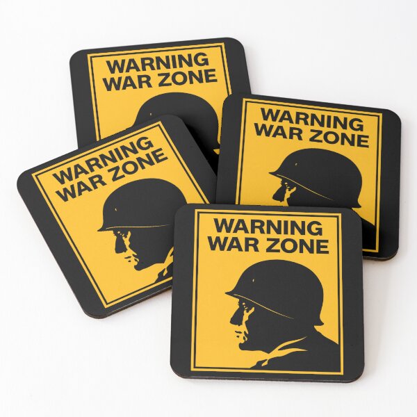 Item preview, Warning - War Zone designed and sold by StudioRedKoala.