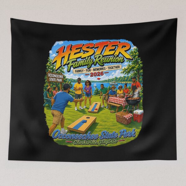 Item preview, Hester Family Reunion 2026 Summer Lake Vacation, Clarksville VA Reunion Cornhole designed and sold by fungear.