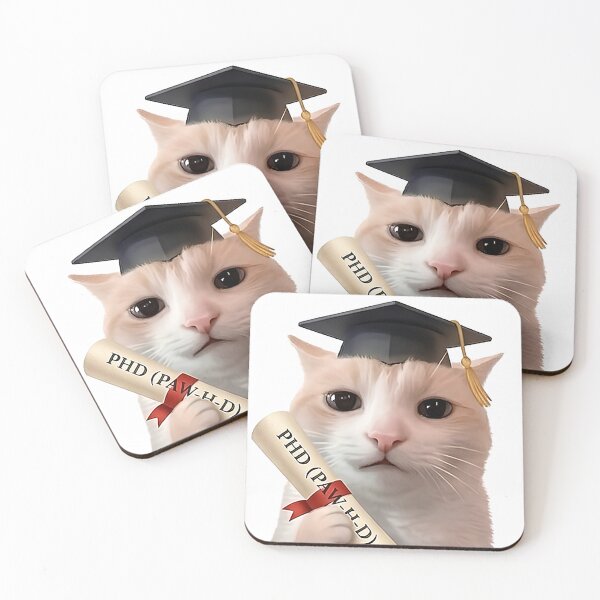 Item preview, coolest emoji cat  -  PHD designed and sold by Erik Sama.