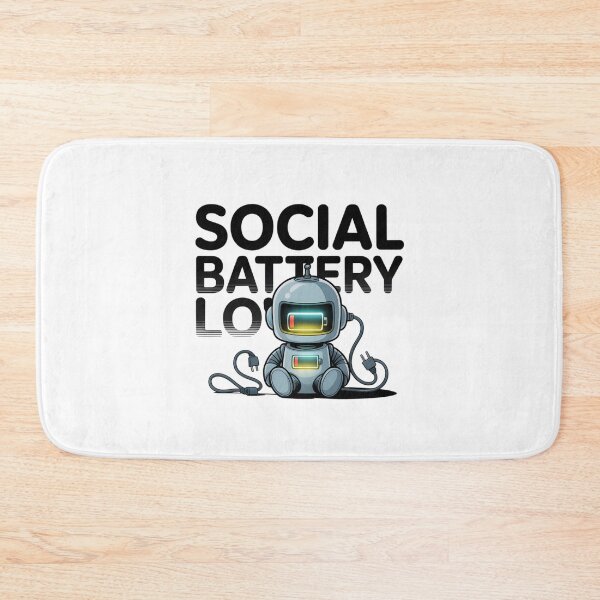 Item preview, Social Battery Alien Character designed and sold by AbanoubStore.
