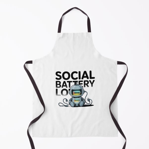 Item preview, Social Battery Alien Character designed and sold by AbanoubStore.