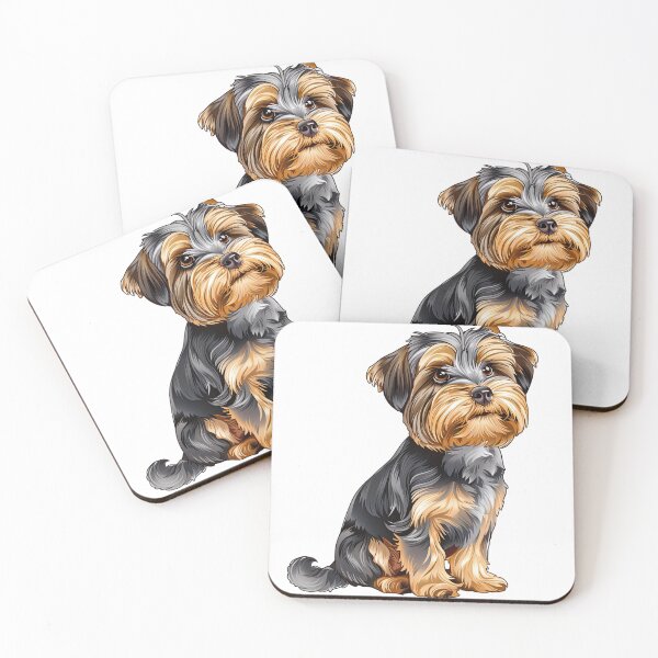 Item preview, Fluffy Yorkie Puppy Sticker | Realistic Yorkshire Terrier Breed Portrait | Dog Lover Gift designed and sold by TheTodayTribe.