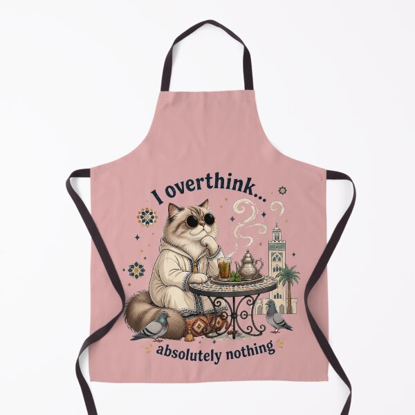 Item preview, I Overthink Absolutely Nothing Cat designed and sold by alvinavery.