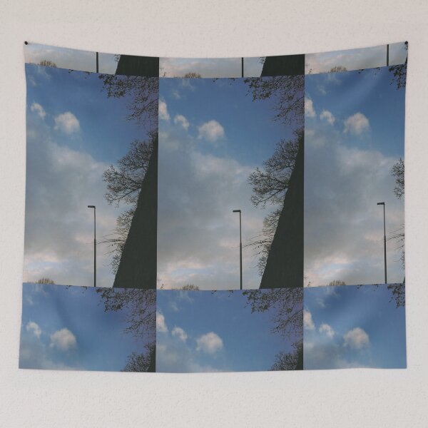 Item preview, edinburgh suburbia set against a dreamy blue and cloudy sky (april 2026) designed and sold by photosbykel.