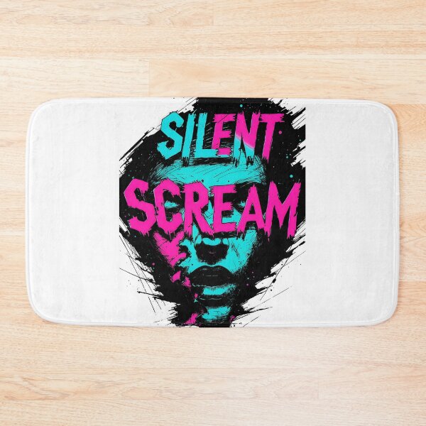 Item preview, Silent Scream Neon Glitch - Cosmic Face designed and sold by Dhenin Studio.