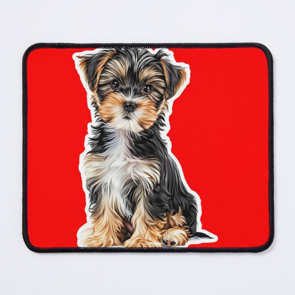 Item preview, Fluffy Yorkie Puppy Sticker | Realistic Yorkshire Terrier Breed Portrait | Dog Lover Gift 002 designed and sold by TheTodayTribe.