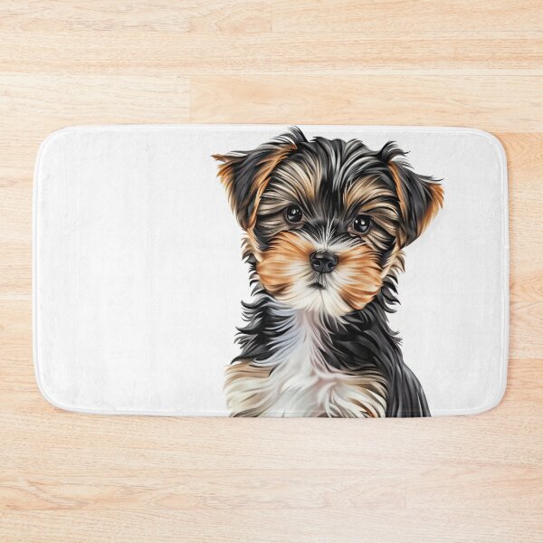 Item preview, Fluffy Yorkie Puppy Sticker | Realistic Yorkshire Terrier Breed Portrait | Dog Lover Gift 002 designed and sold by TheTodayTribe.