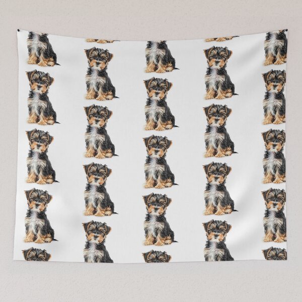 Item preview, Fluffy Yorkie Puppy Sticker | Realistic Yorkshire Terrier Breed Portrait | Dog Lover Gift 002 designed and sold by TheTodayTribe.