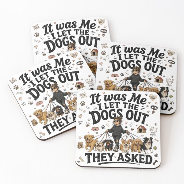 Item preview, It Was Me I Let The Dogs Out Funny Dog Mom Design designed and sold by madebysiwa.
