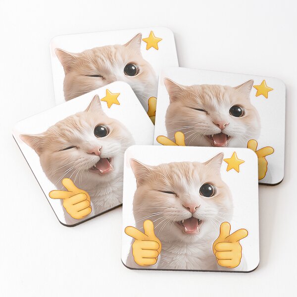 Item preview, coolest emoji cat  -  happy designed and sold by Erik Sama.