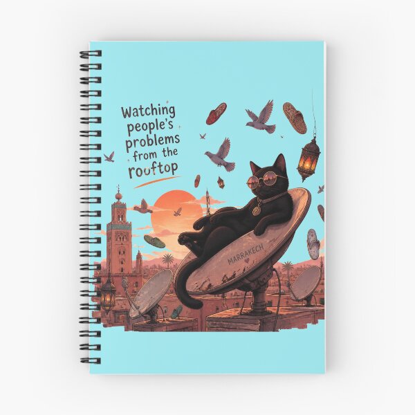 Item preview, Watching Peoples Problems From The Rooftop Cat designed and sold by alvinavery.