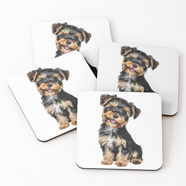 Item preview, Fluffy Yorkie Puppy Sticker | Realistic Yorkshire Terrier Breed Portrait | Dog Lover Gift 004 designed and sold by TheTodayTribe.