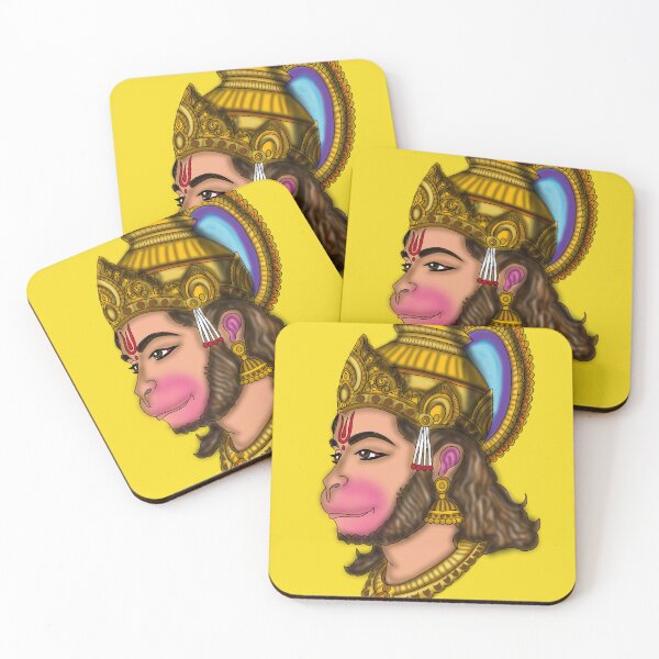 Item preview, Lord Hanuman Face Digital Artwork | Powerful Hindu Devotional Illustration designed and sold by Harshit_Digital_Arts.