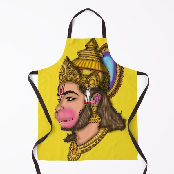 Item preview, Lord Hanuman Face Digital Artwork | Powerful Hindu Devotional Illustration designed and sold by Harshit_Digital_Arts.