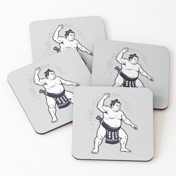 Item preview, Powerful Sumo Wrestler Purifying Salt Toss Art designed and sold by SakuraMarket26.