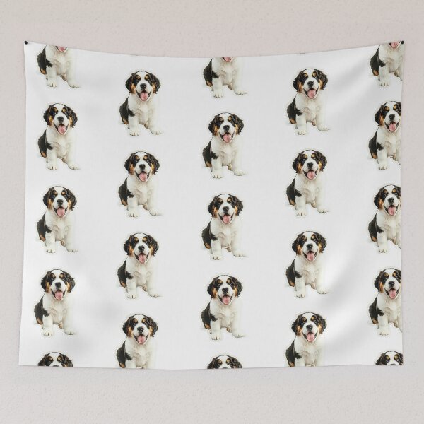 Item preview, Saint Bernard Dog Sticker | Puppy Portrait | Dog Mom Gift 0011 designed and sold by TheTodayTribe.