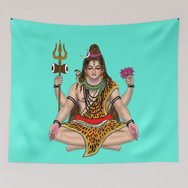 Item preview, Lord Shiva Digital Drawing | Mahadev Spiritual Hindu Artwork designed and sold by Harshit_Digital_Arts.