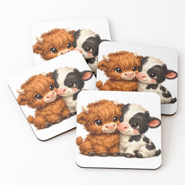 Item preview, Nuzzling baby cows. designed and sold by JiffyGirls.