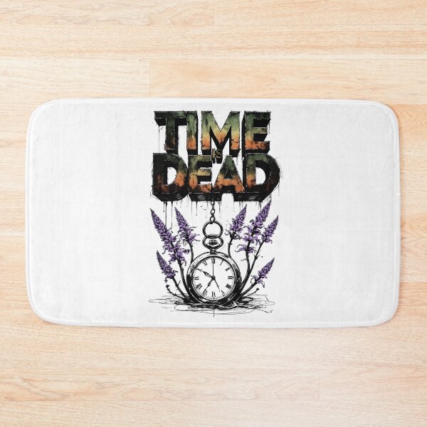 Item preview, Time Is Dead Rusted Industrial Typography designed and sold by Dhenin Studio.